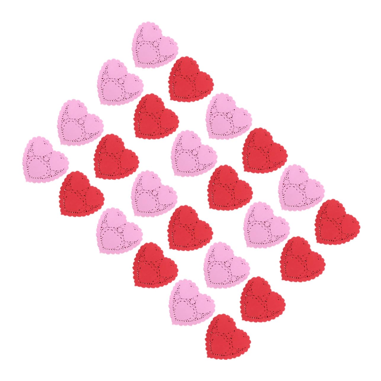 NAMOARLY Lace Table Doilies for Cake 200 Sheets of Heart Shaped Parchment Paper for Wedding Decor