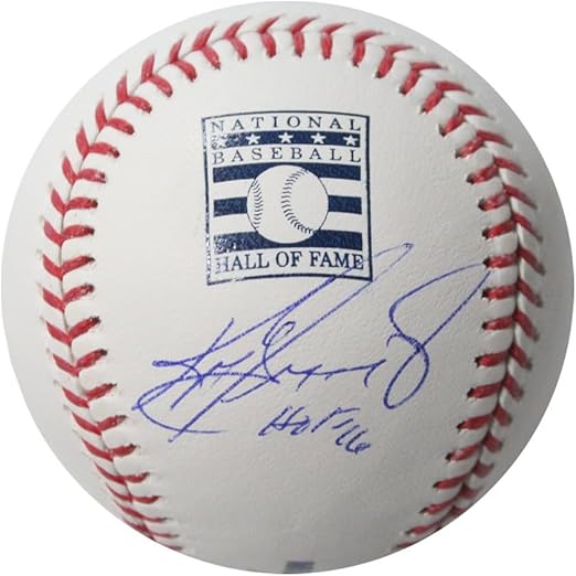 Ken Griffey Jr HOF 16 Autographed Hall Of Fame Official MLB Baseball - BAS