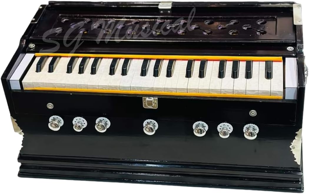 SG MUSICAL 7 Stopper 3 1/4 Octive, Double Bellow, 39 Keys Harmonium