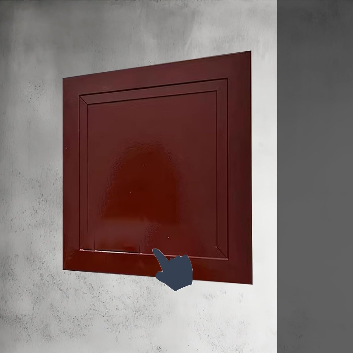 Kjobdwz Redwood Steel Access Panel Spring Loaded Access Panel, Drywall Wall Hole Cover Access Door For Plumbing, Inspection Door Hatch(,15X15cm/6X6in)