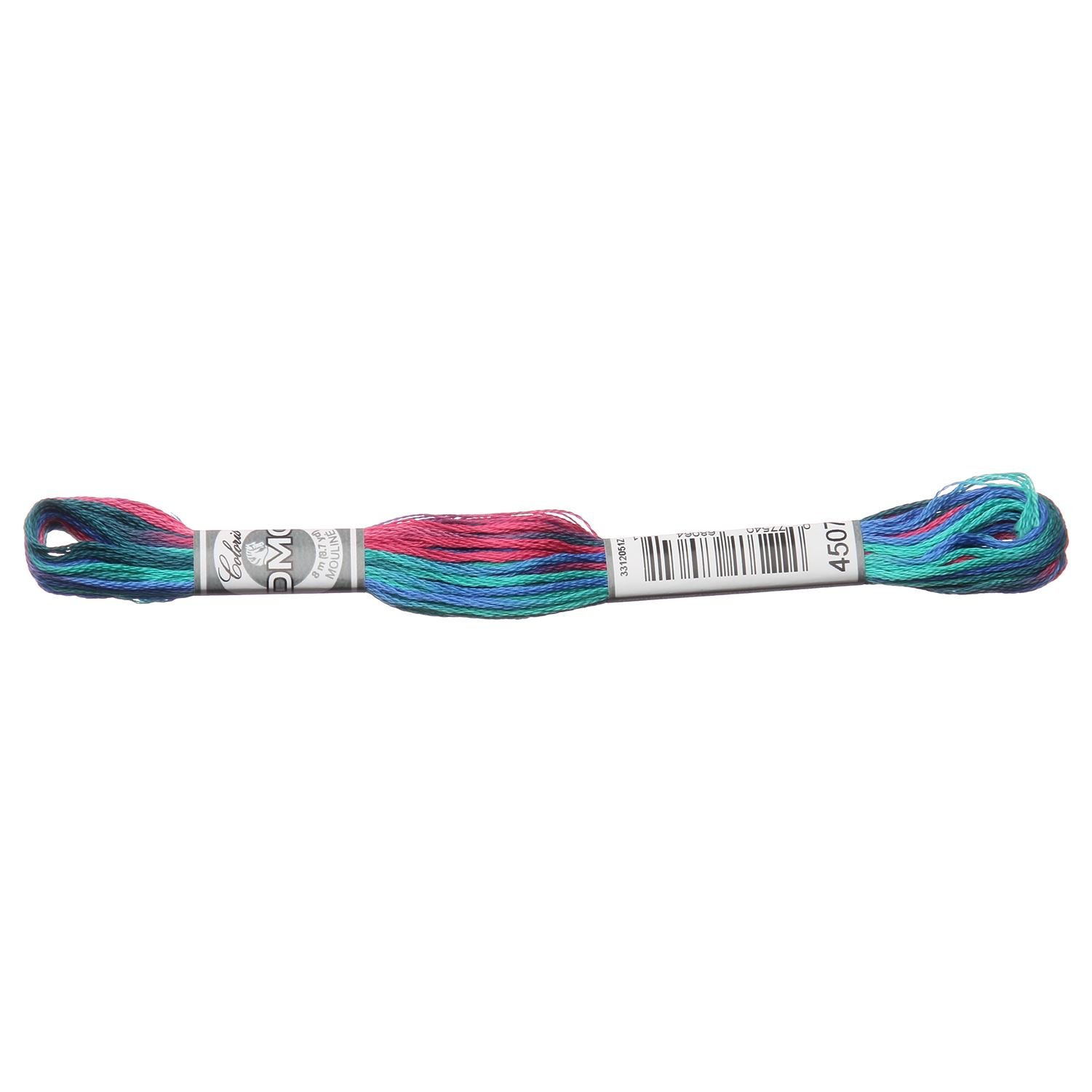 DMC 517-4507 - Hilo de algodón para bordar (8 m), color azul y rosa