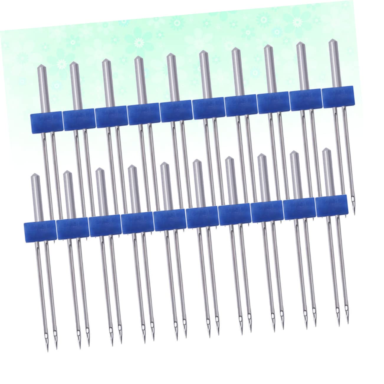 VILLFUL 100 Stück Zwillingsnadeln für Nähmaschine Metall 3mm Kompatibel mit Meisten Nähmaschinen für Vielseitige Näharbeiten