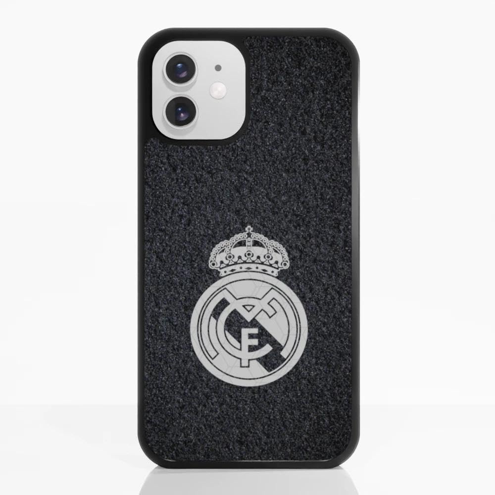 PHONECASES3D โ Phone Case compatible with Apple iPhone 12 Real Madrid โ Black Background โ Patented 3D Effect Design โ Lightweight & Durable Protection โ Black