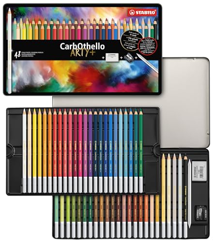 STABILO - Pastellkreidestift - CarbOthello - ARTY+ - 48er Metalletui
