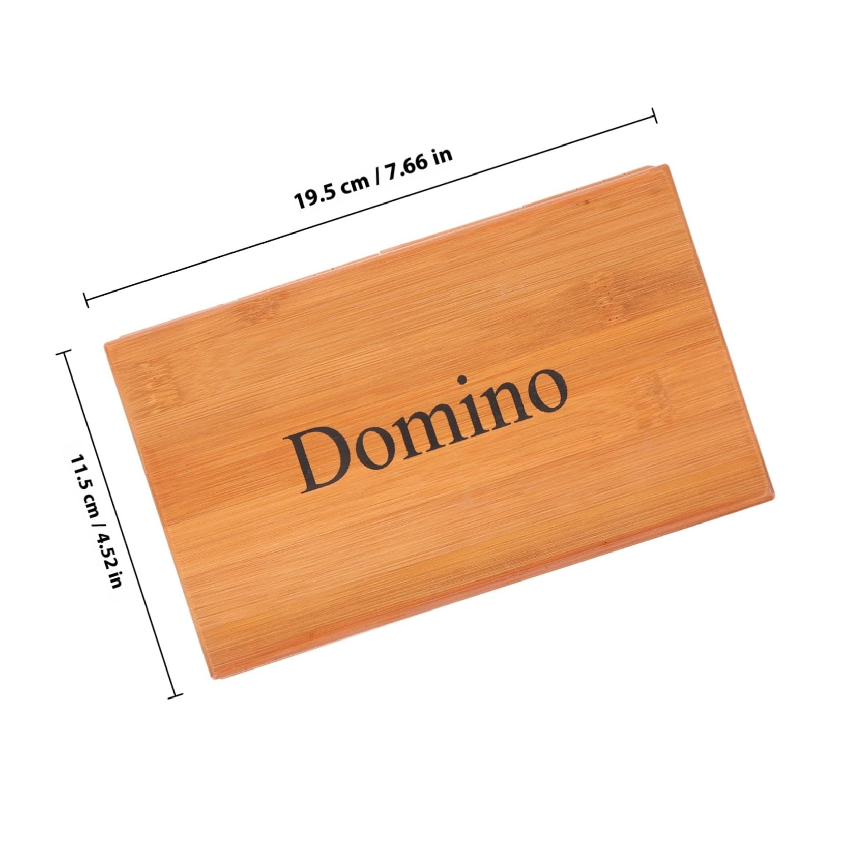 Jeu de Dominos en Bois Ancien pour Adultes et Amis, Boîte de Dominos en Bambou Rangement Coulissant, Jeu Éducatif pour Maison et Soirées en Famille, Coffret Présent Intemporel