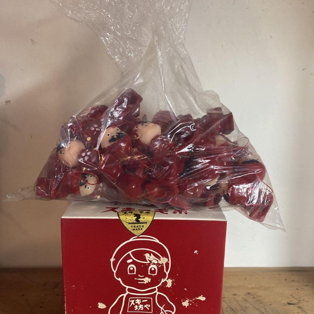 スキー坊や　キーホルダー Amazon.co.jp: スキー坊や 50個 箱入り スキー毛糸 指人形 レトロ