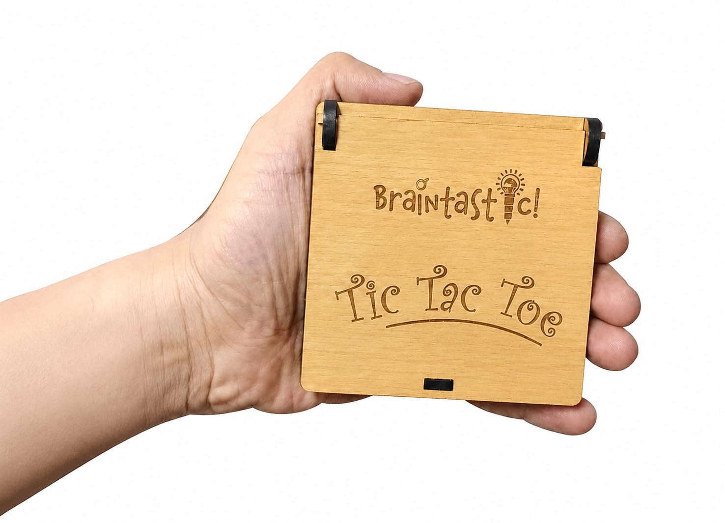 Braintastic Wooden Tic Tac Toe Portable Game-Pack of 24 for Birthday Return Gifts Party Pack, Travel Board Game, Return Favors for All Age Group Kids & Adults 3