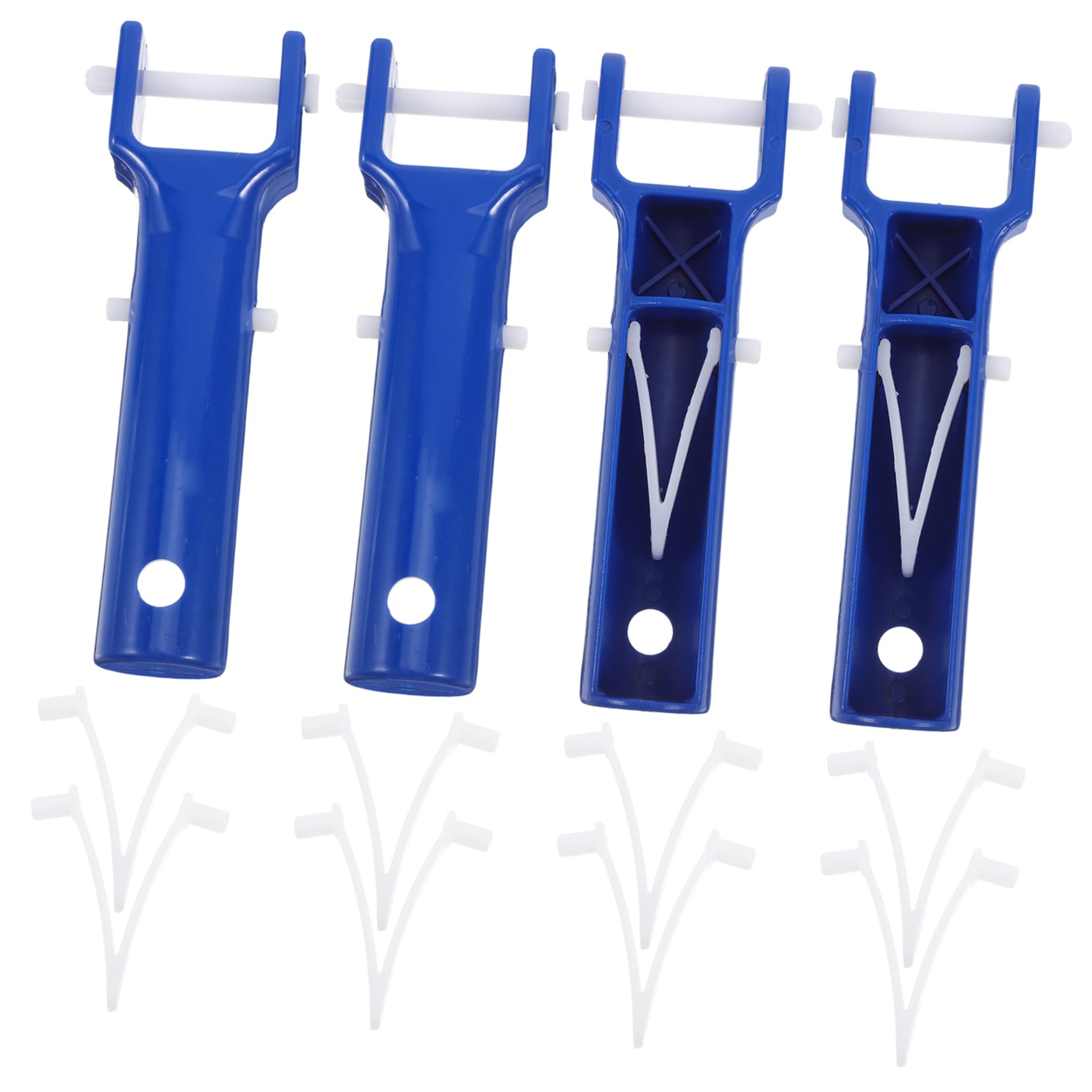 Abaodam 4Pcs Pool Vacuum Head Handle with V Clips Secure Fastening Accessories for Easy Installation and Versatile Pool Cleaning Tools