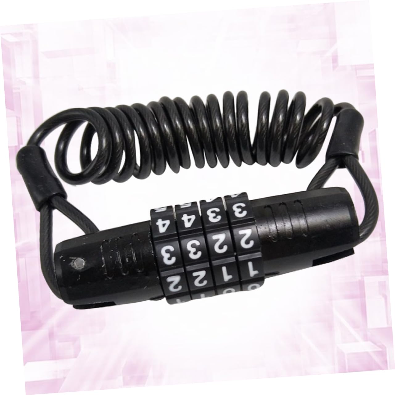 ifundom 2pcs Theft Bike Coded Lock Portable Password Lock for Bicycles Motorcycles and Scooters Durable Cable Design Compact and Easy to Carry for Outdoor Security