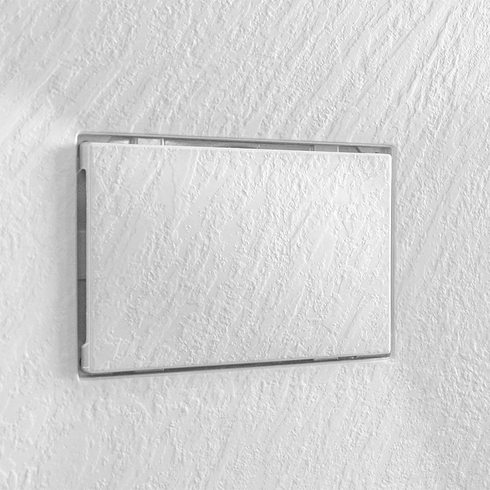 Piatto doccia in Resina, disponibile in diverse misure, design ultraslim con effetto pietra serie Agorà (70x170, Bianco)