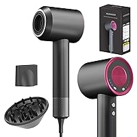 AIUNAOM Phon Capelli Professionale Ionico – Asciugacapelli Leggero e Silenzioso con