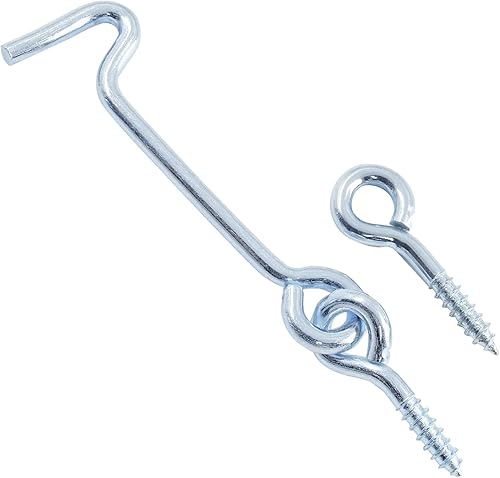 Miniatura 10 de Jiozermi 6 ganchos para cabina de 2 pulgadas con tornillos de montaje, para puerta de madera, ventana giratoria