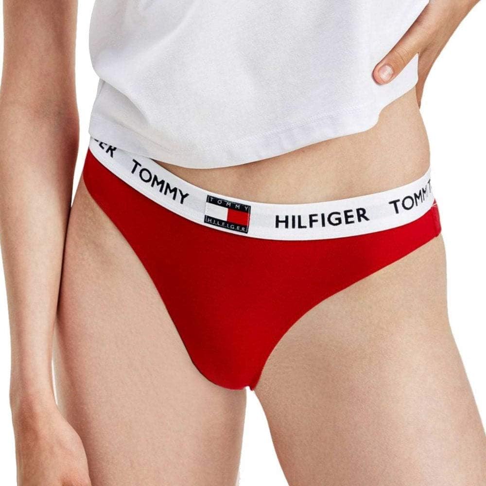 Tommy Hilfiger Women's Bikini Uw0uw02193 Bikini Panties, Red (Tango Red), XS