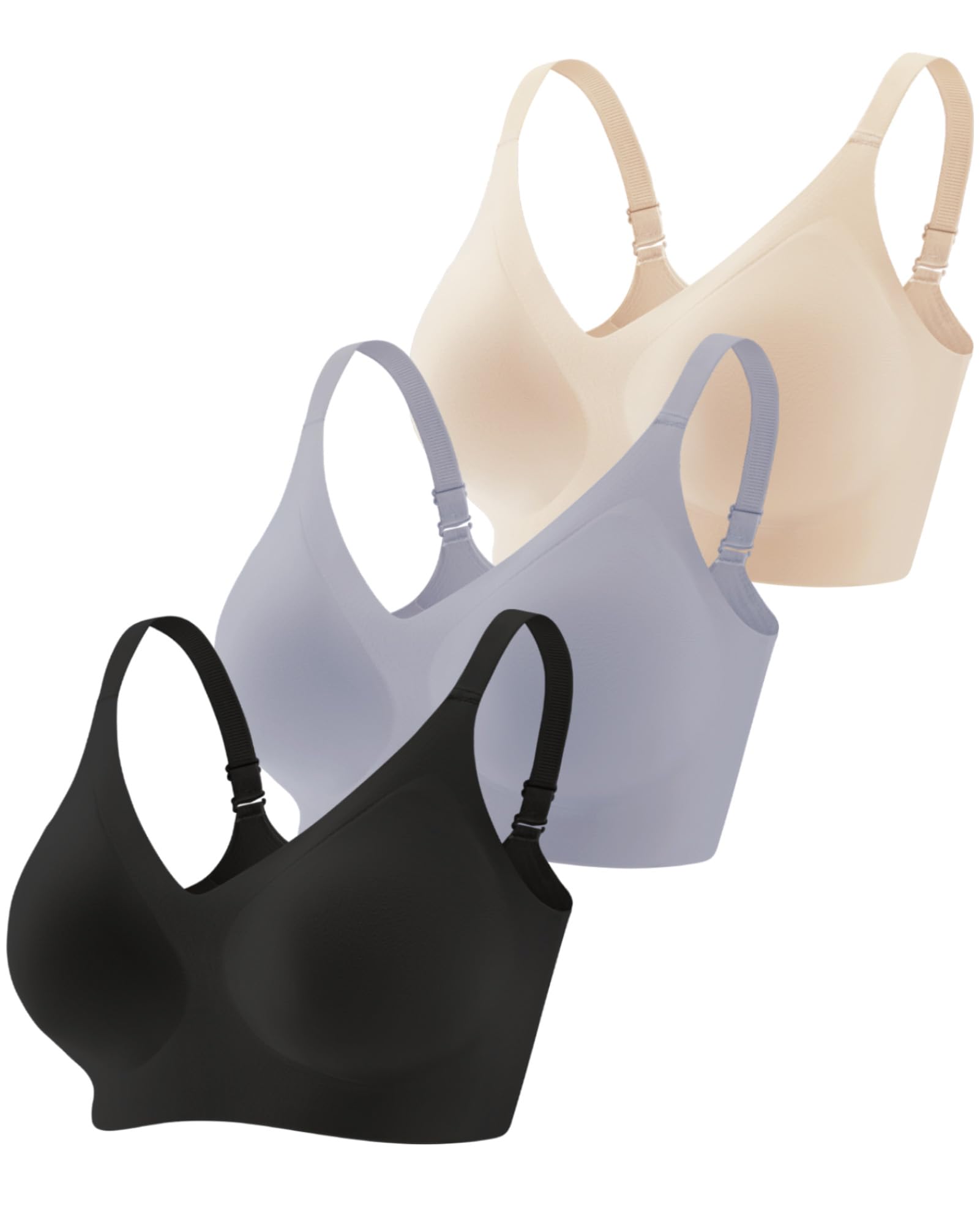 Vinfact 3 Pack Womens Wireless Bra