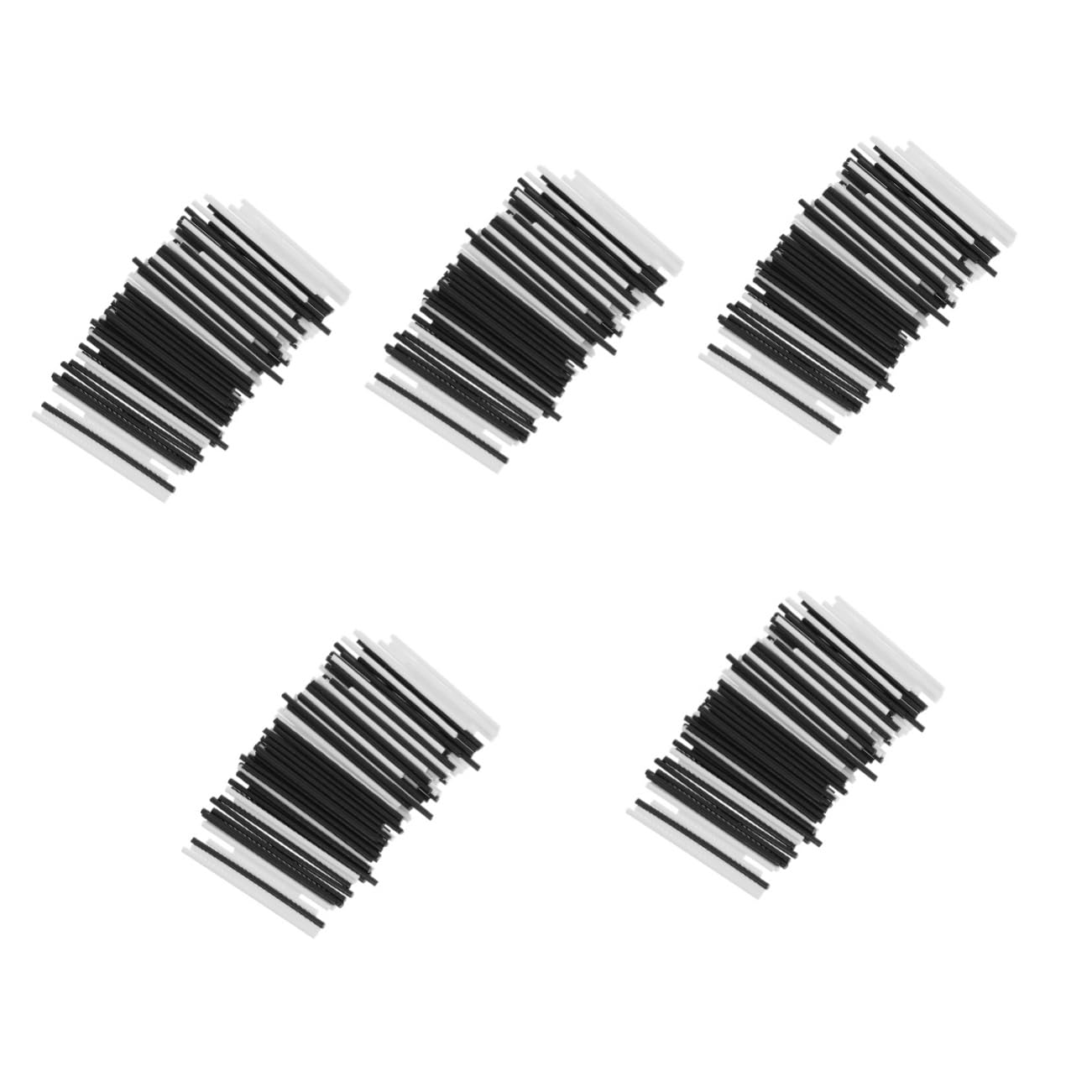 Totority 5sets Guitar Fretboard Side Stickers 2mm Plastic Fret Dots for Extended Type Fingerboard 100pcs*5