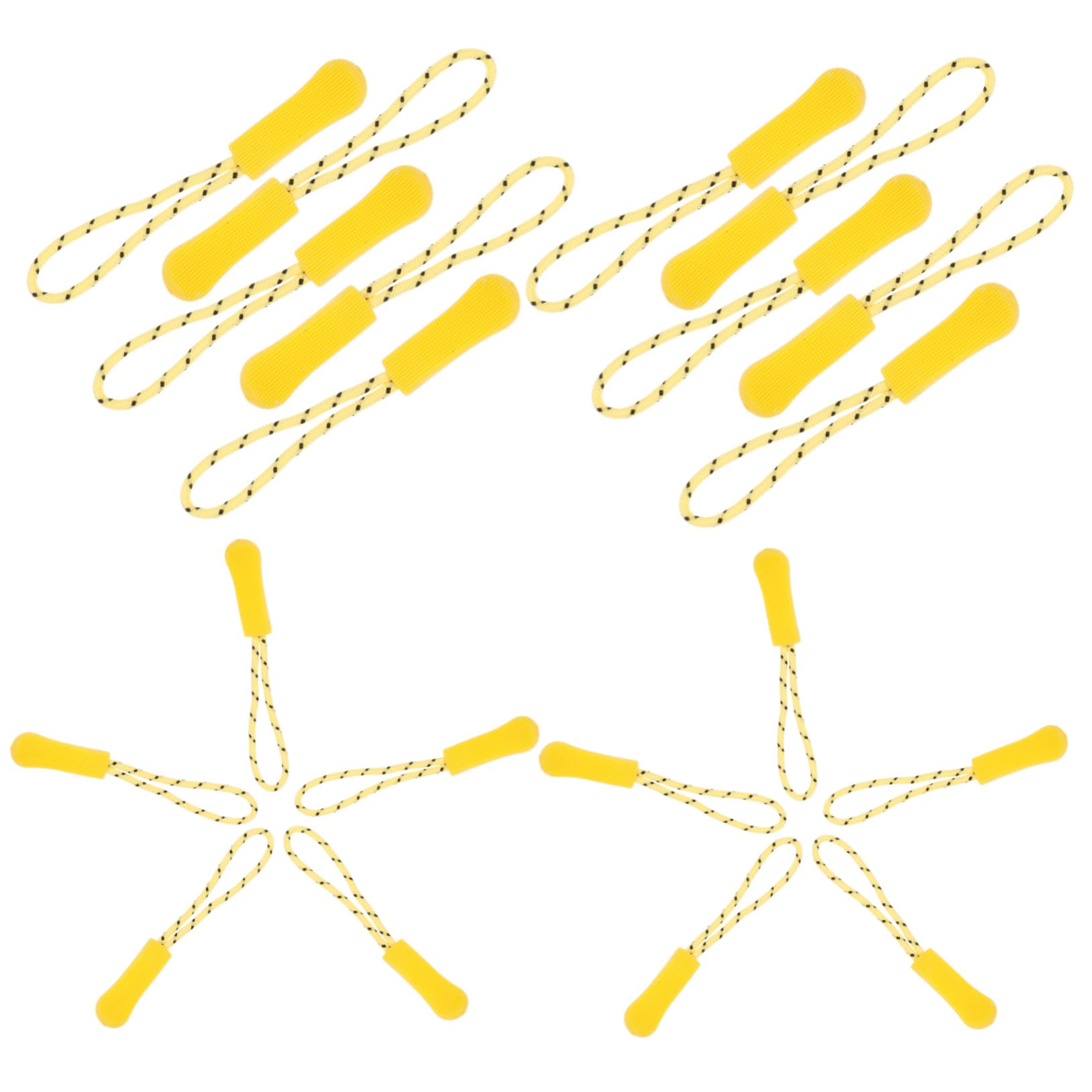 ERINGOGO 50Pcs Zipper Pulls Replacement for Clothing Bags and Luggage Durable Zipper Tab Puller Easy to Install for Projects and