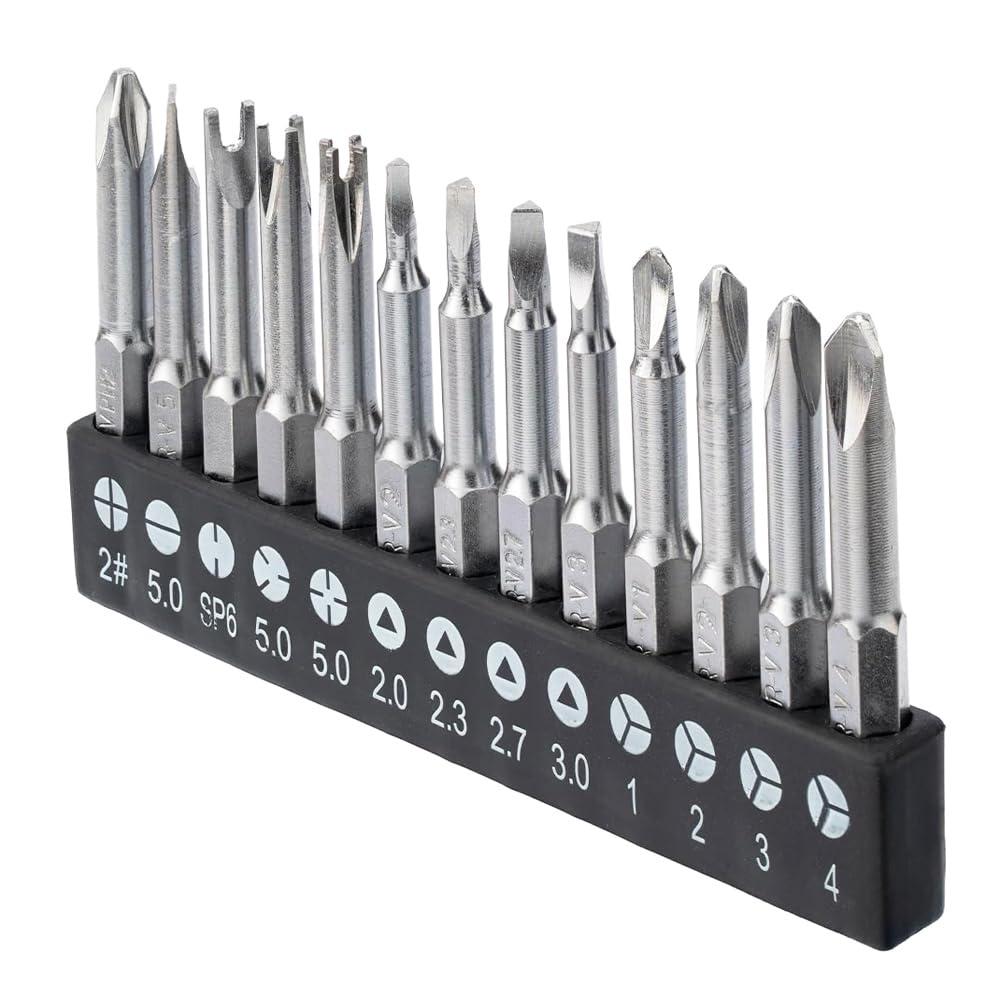 Set 13 Punte Cacciavite Speciali - Triangolo, Y, Croce Interna, Magnetiche