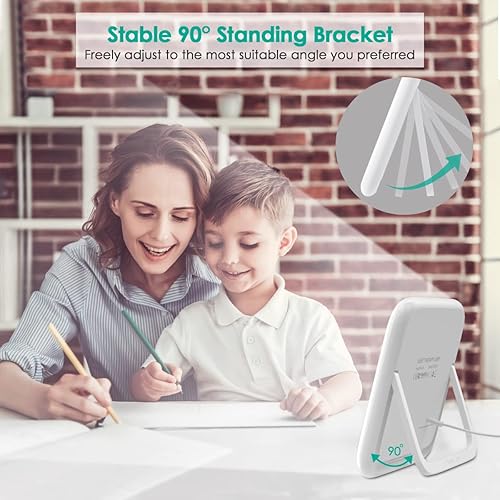 Miniatura 6 de Lámpara de terapia de luz, luz de terapia de 10000 lux, sin UV, lámpara solar de control táctil con brillo ajustable y función de memoria y