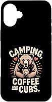 Vista 23 de Camping Coffee and Cubs Bear Family Case for iPhone 16