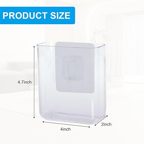 Miniatura 2 de Paquete de 6 carpetas de pared de plástico, organizador de archivos de montaje en pared transparente, organizador de pared de acrílico de un solo