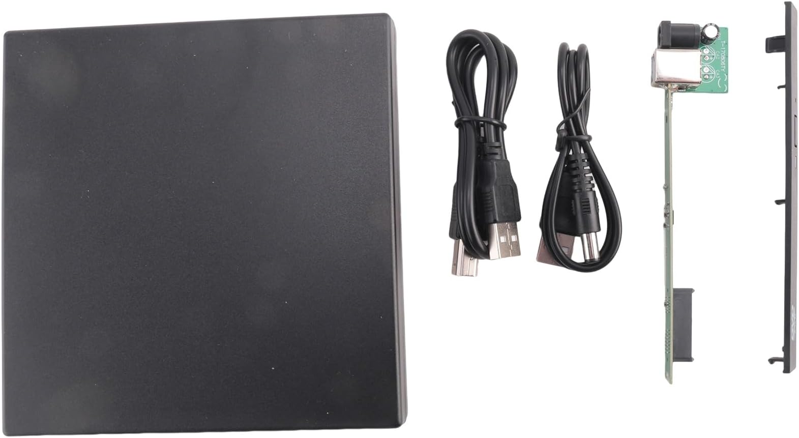 12.7mm External DVD Enclosure USB 2.0 External DVD/CD-ROM Case for Laptop Desktop PC Optical Disk Drive to