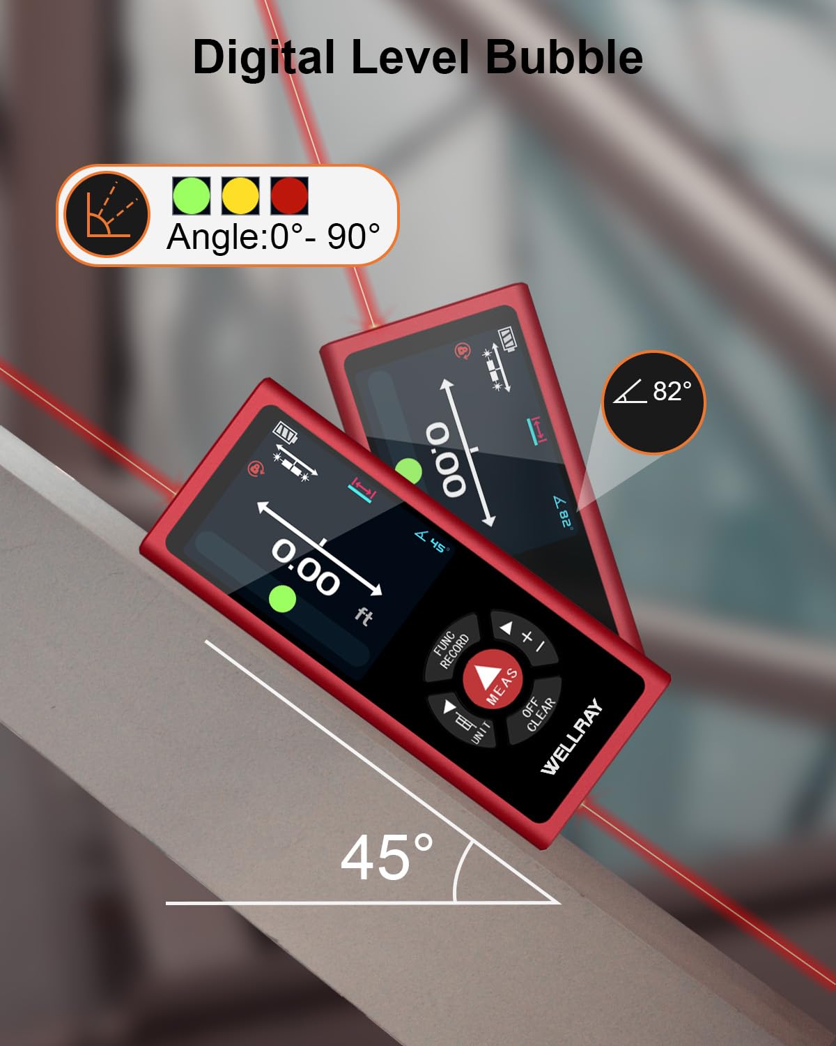 Dual Laser Measuring Tool, Rechargeable Laser Measure Tool with Long-Lasting Battery - Image 3