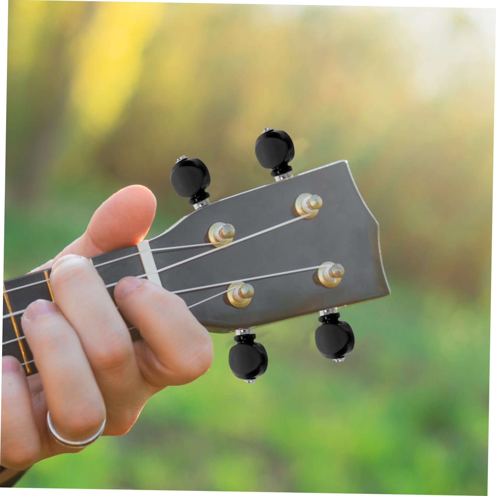 Toyvian 20 sztuk strun, narzędzie do ukulele, ukulele, akcesoria do instrumentów muzycznych, części instrumentów, stroik, ukulele, akcesoria do ukulele, gałka do strojenia ze stopu cynku