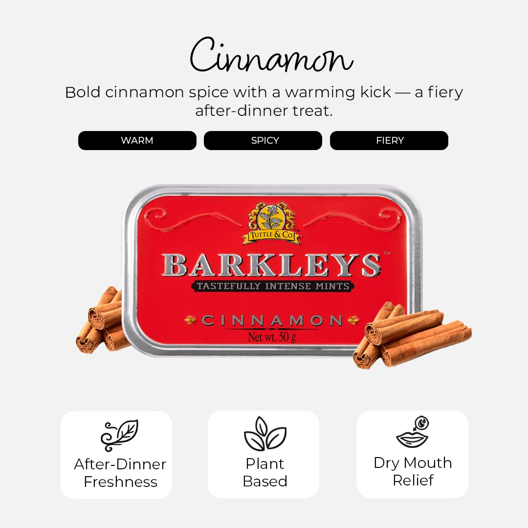 Barkleys Cinnamon Mints (Pack of 6)