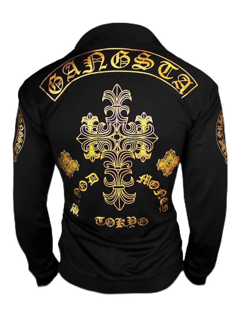 k-mafia　専用 Amazon | [ブラッドマネートーキョー] MBT-12036黒×金 ジャージ