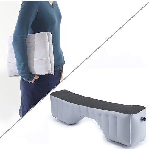 Miniatura 3 de FMS - Colchón hinchable de viaje para auto, para asiento trasero, cojín para cama de aire, sofá de aire, Gris