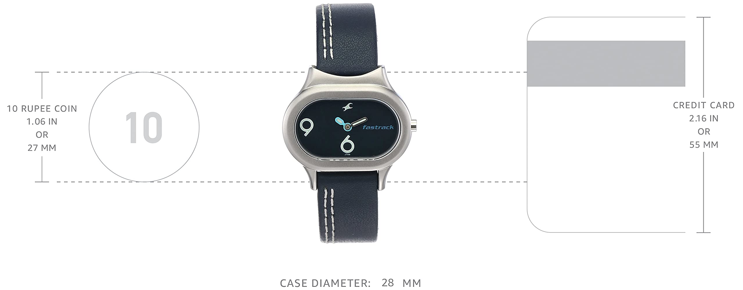 Fastrack Neon Analog Blue Dial Womens Watch Nm2394sl02 Nn2394sl02