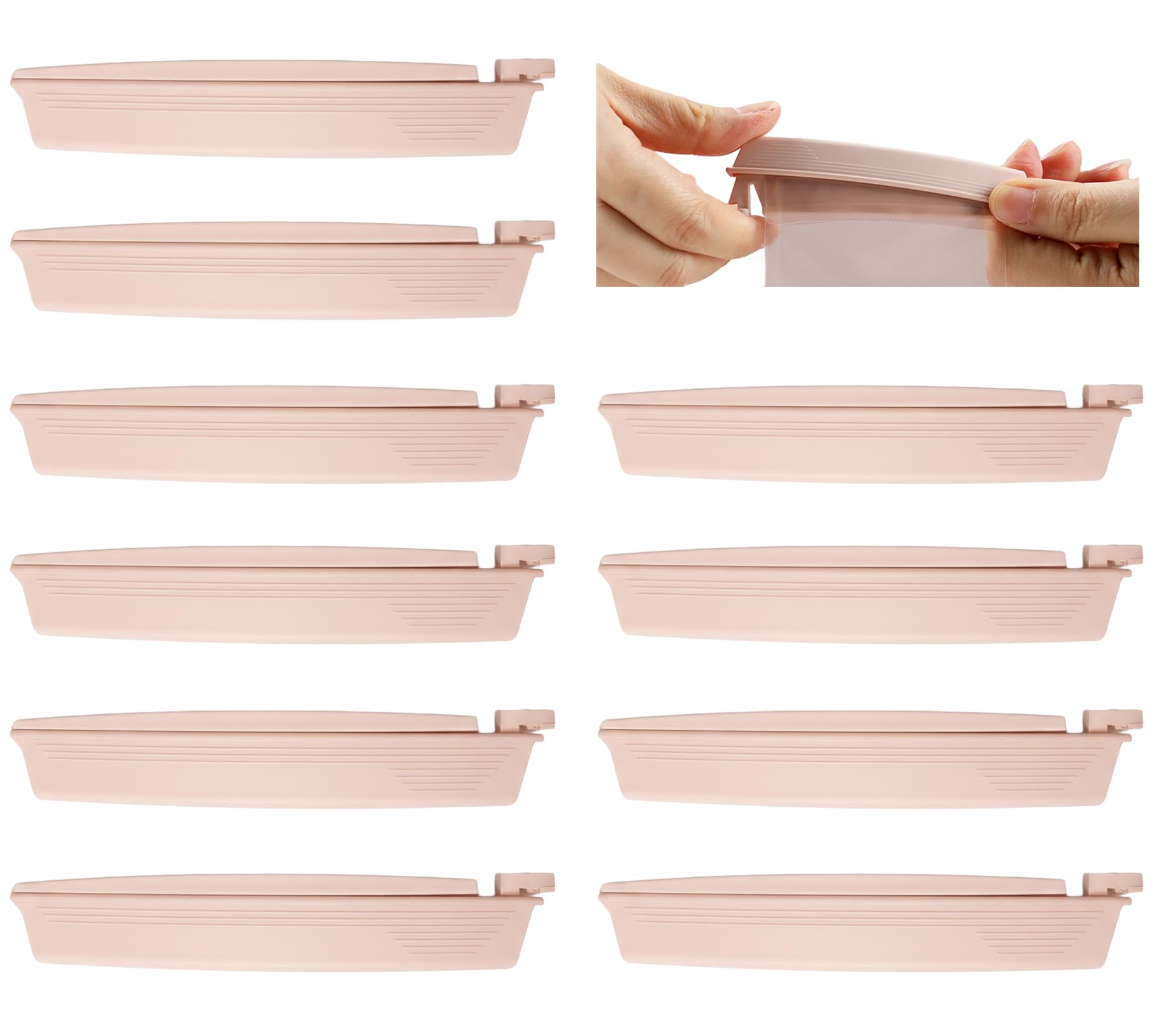 Ostomy Bag Clips 10 Pack - Secure & Leak-Proof Colostomy Clamps for Stoma Bags - Reusable Tail Closure for Ostomy Supplies Fits All Standard Drainable