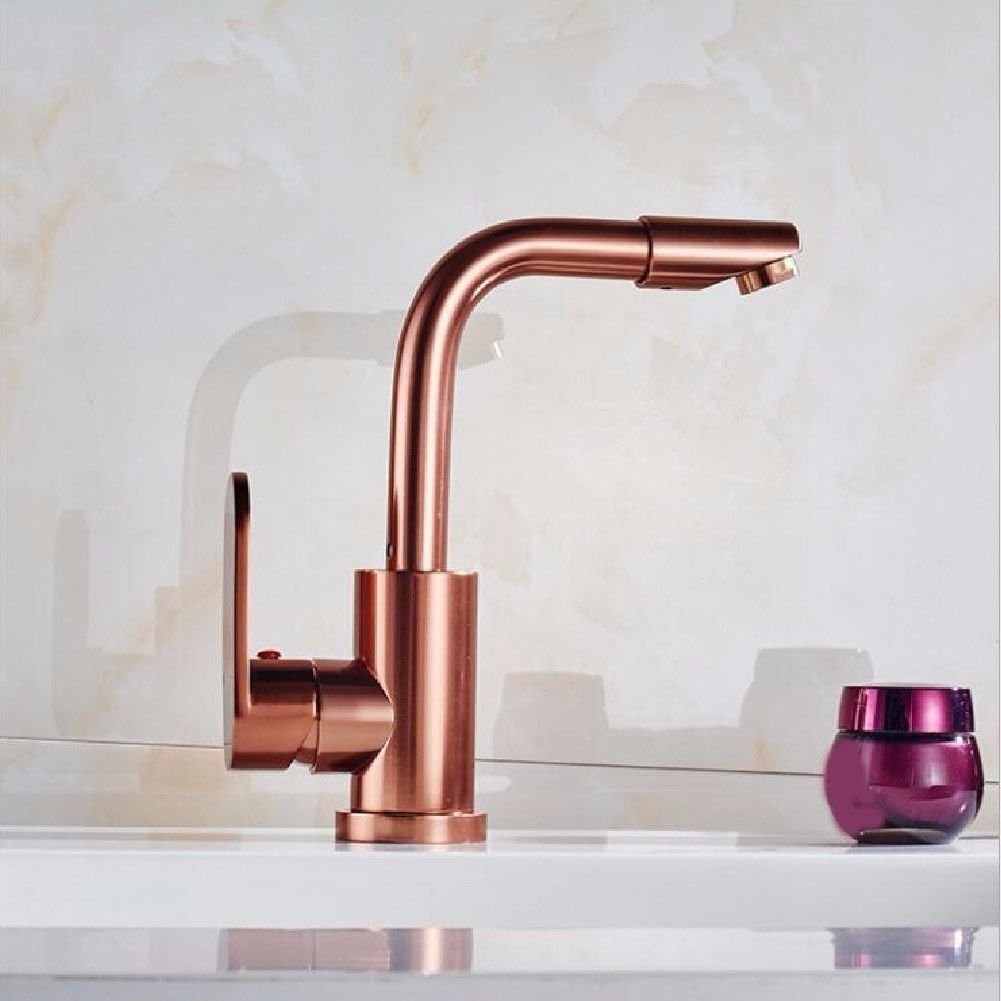 WasserhahnTap Space aluminum rose gold kitchen faucet sink faucet sink hot and cold mixing faucet