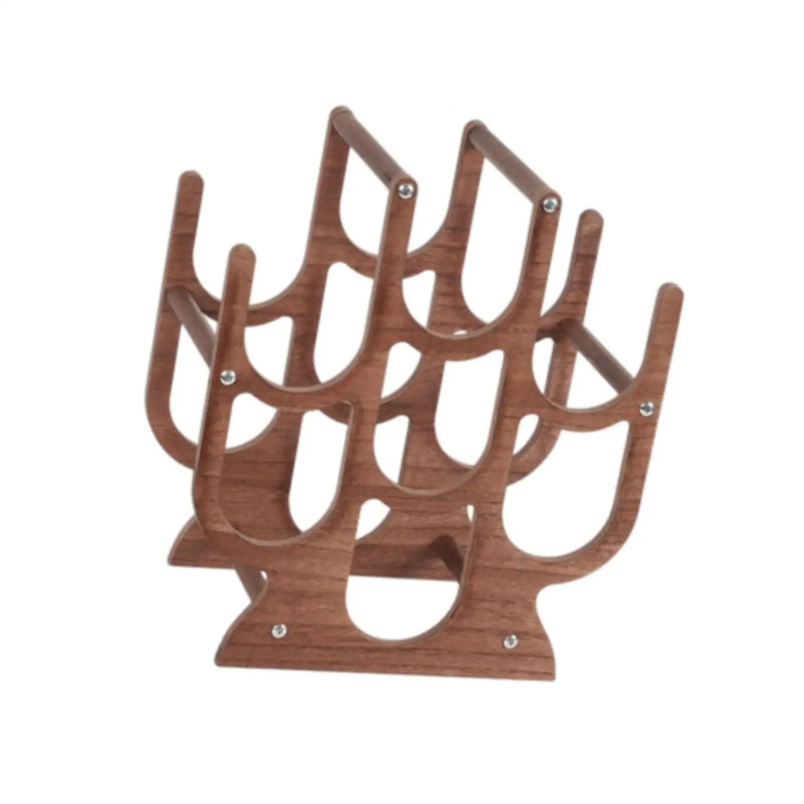 weinregal Weinhalter aus Holz, abnehmbares Weinregal, Küchenarbeitsplatte, Lagerregal for Barschrank, Weinflaschen-Präsentationsregal
