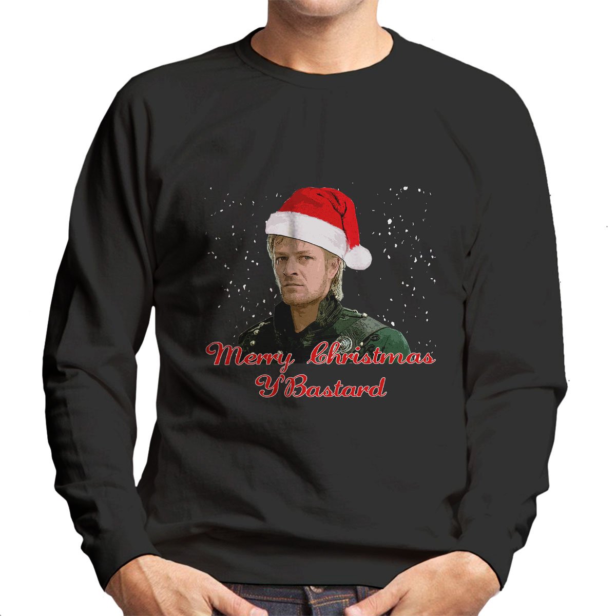 Cloud City 7 Sharpe Merry Christmas Bastard Sean Bean Men's Sweatshirt Black
