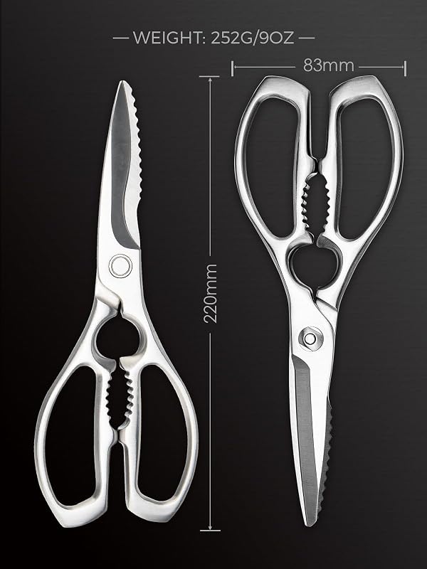 Kitchen Scissors, Forged Stainless Steel Shears for Meat and Vegetables by SimCoker - Image 6