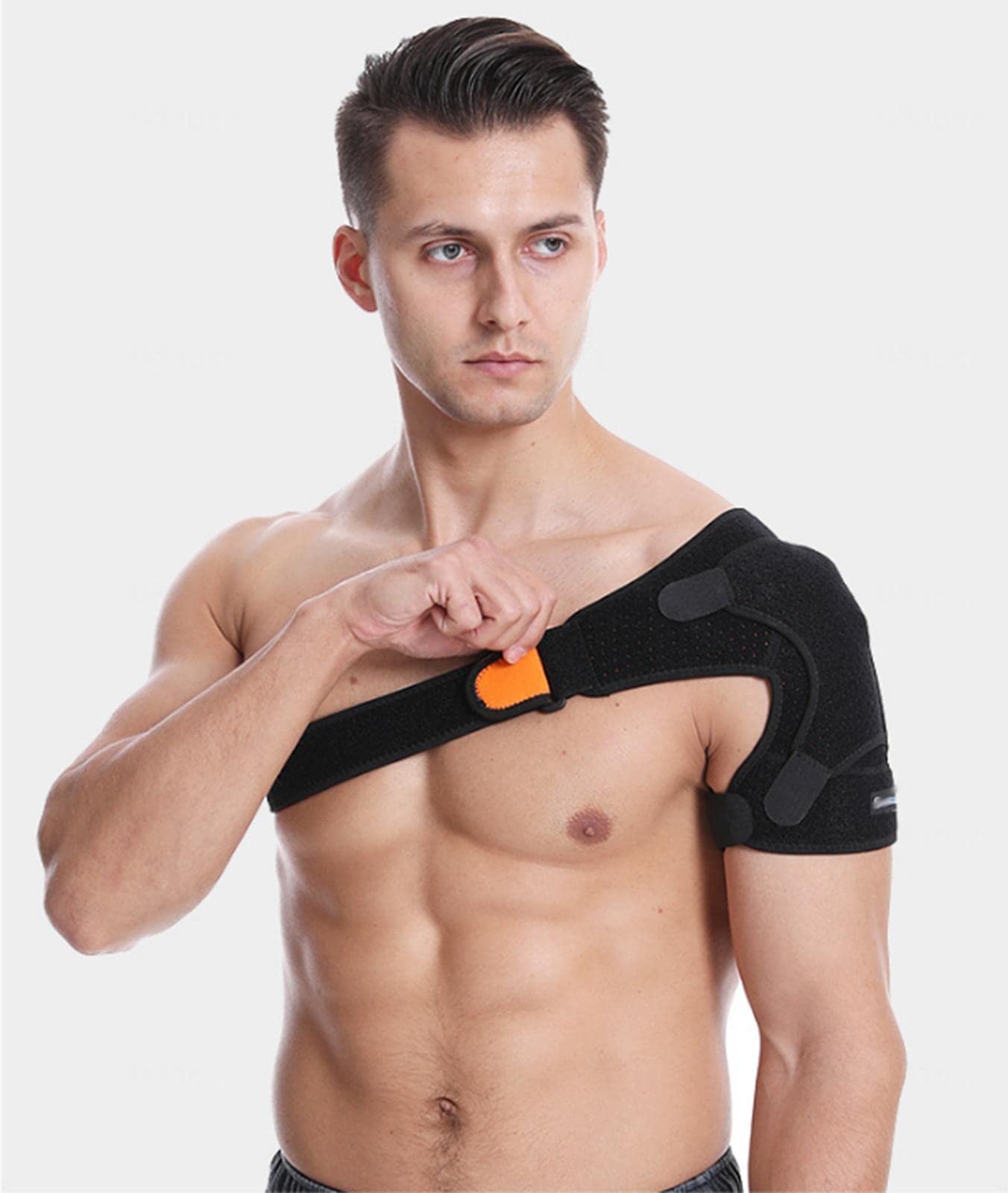 Tutore Regolabile per Il Supporto della Spalla, Cinghia di Compressione del tutore per Il Supporto della Spalla per Uomini e Donne, Fascia Regolabile per Il Braccio Destro e Sinistro