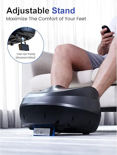 Miniatura 9 de BOB AND BRAD Máquina masajeadora de pies con calor y control remoto masajeador eléctrico de pies Shiatsu de amasamiento profundo con 4 niveles