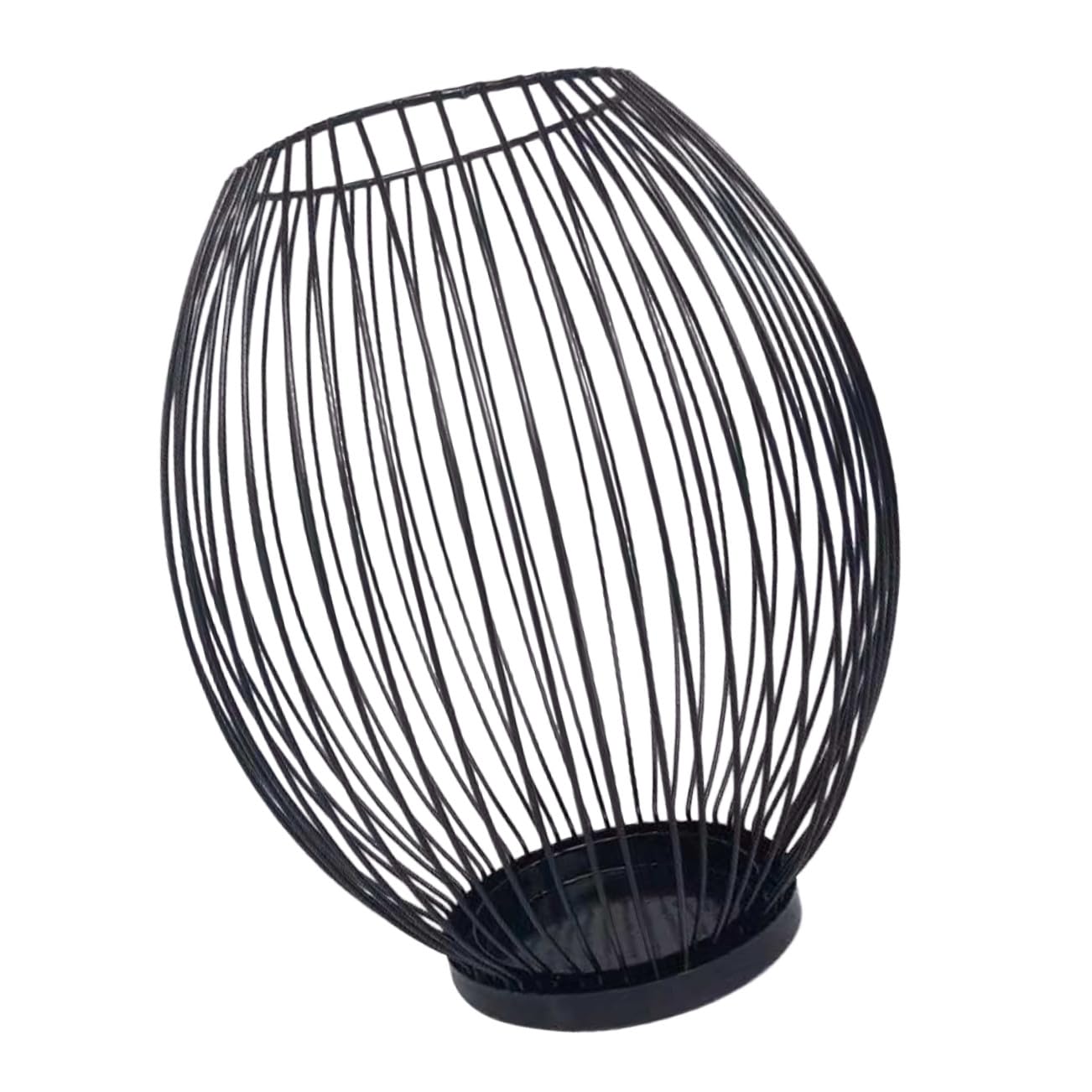 Candelabro de Hierro Forjado Negro Moderno Elegante para Mesa | Adorno Decorativo de Hierro, Estilo Estilizado, Crea Atmósfera Cálida, Adecuado para Fiesta y Hogar
