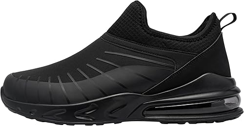 Miniatura 2 de LARNMERN Zapatos sin cordones antideslizantes impermeables para caminar, zapotos trabajo, antideslizantes, zapatos de trabajo, amortiguación de