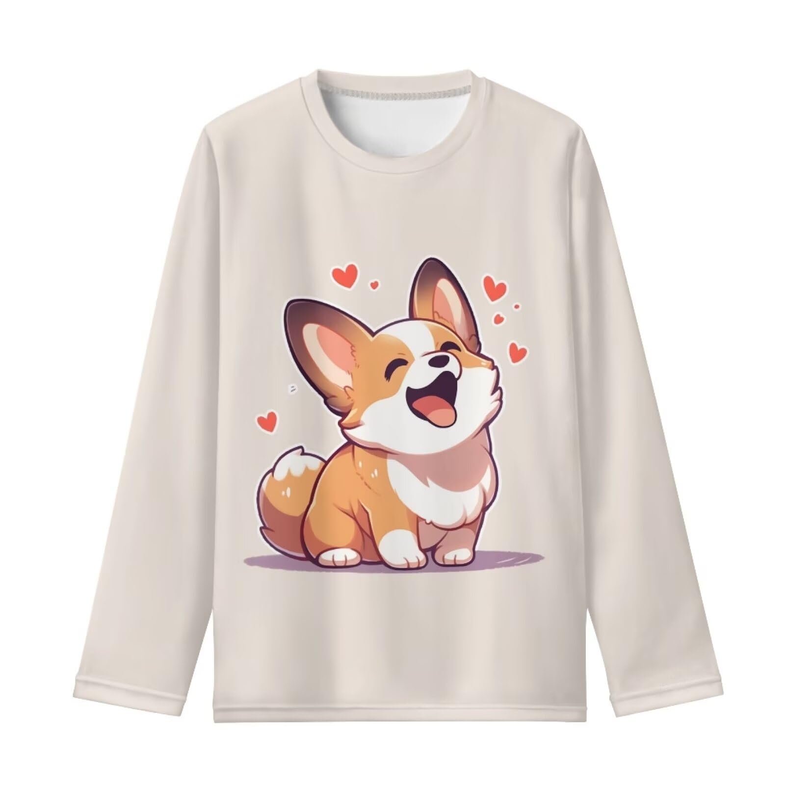 Girls Long Sleeve Shirts Casual Crewneck Soft T-shirts for Girls 3-16 Years Old