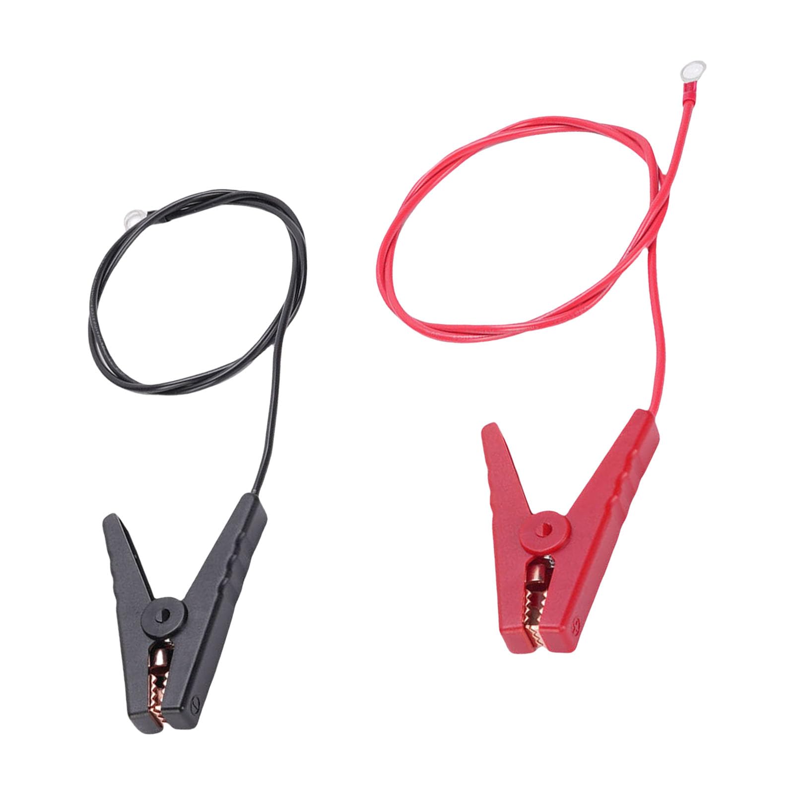 Jdieoqa A Pair Of Clips Alligators Clip Solar Fence Charging Leads Weather Resistant Copper Wire Portable For Livestock Farm Enclosures Electric Fence Accessories