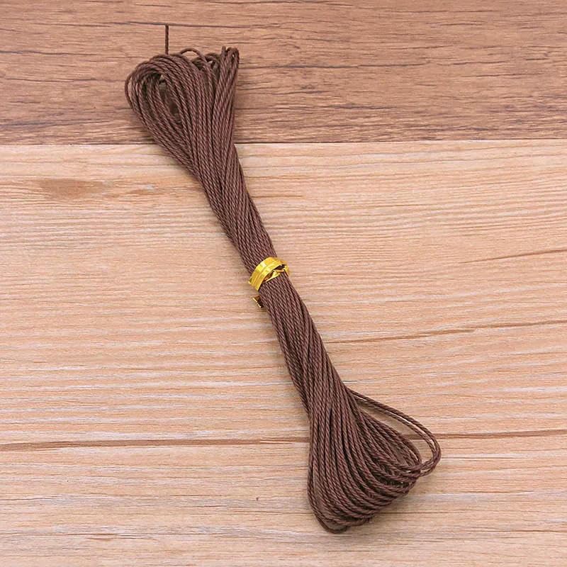 Cordón de algodón Encerado de 10 Metros, 1 mm, 40 Colores, para Hacer Abalorios, Accesorios de joyería y Pulseras (32 Unidades, 10 Metros x 1 mm)