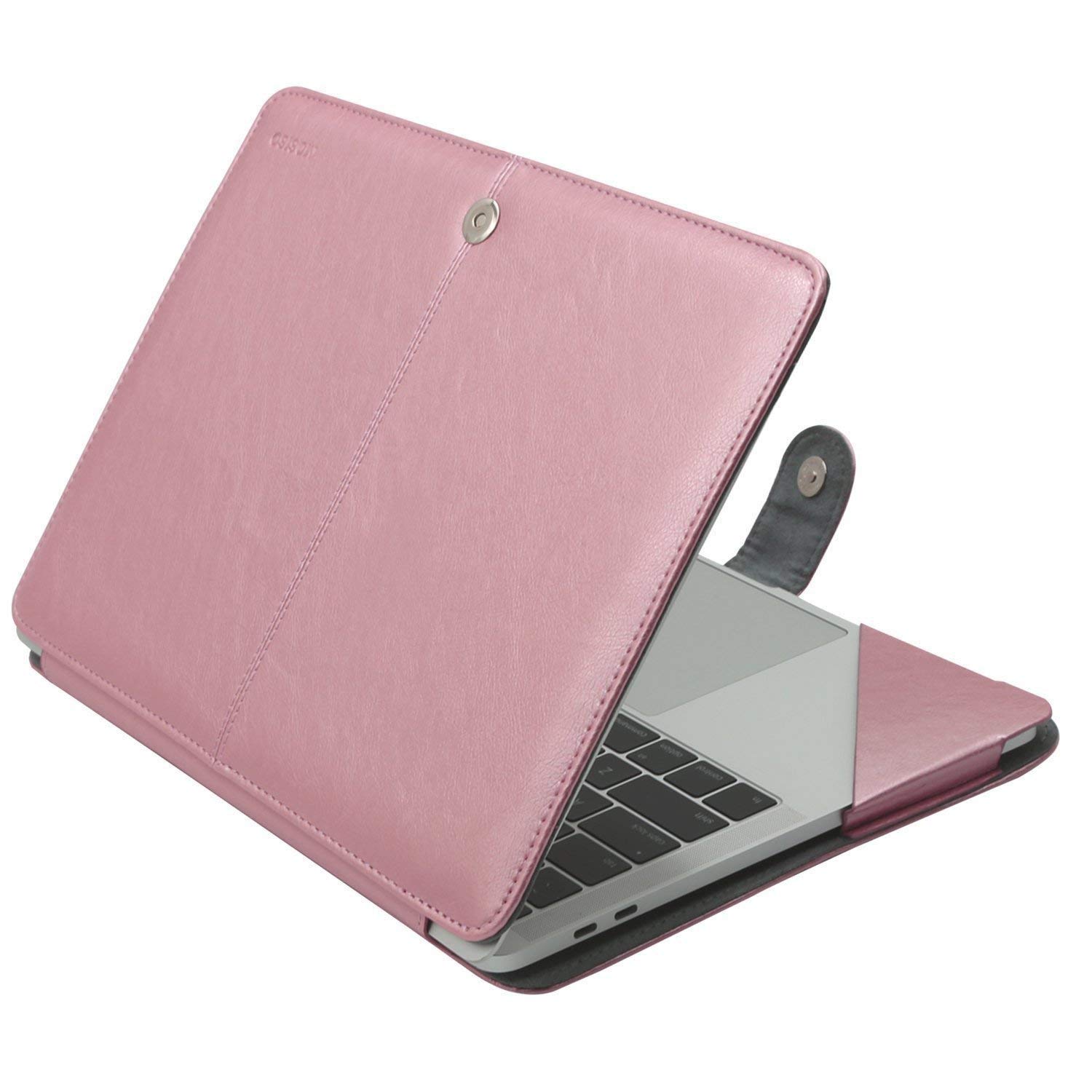 MOSISO Case Compatible with MacBook Air 13.6 inch M4 M3 M2 2025-2022 /Air 13 M1 2022-2018 /Pro 13 inch M2 M1 2025-2016, PU Leather Portfolio