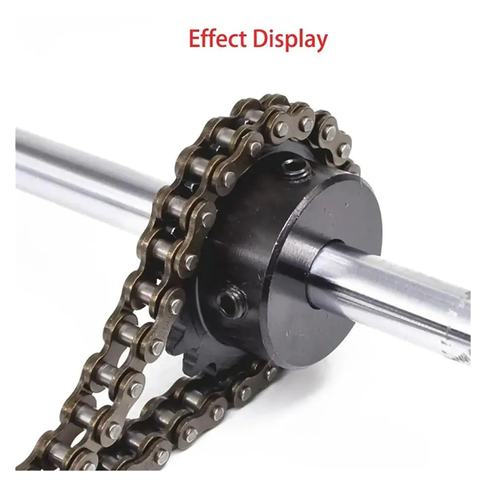 Cadena de rodillos, 2PCS 08A-1 Conector eslabones una sola fila Paso cadena transmisión industrial 12,7 mm for piñón 08A 1,5 M(Cadena, M)(Roller Chain 1.5M)