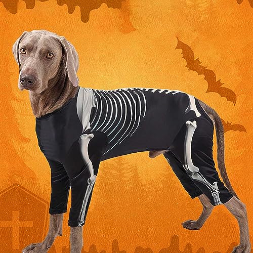 Disfraz Hoodie Esqueleto para Perros Grandes miniatura 6