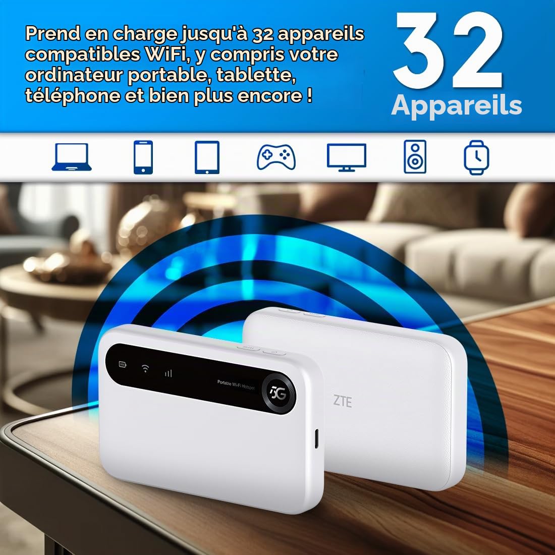 Zte U50 Mobiler Hotspot 5g Wifi - Wei? (u50 5g)