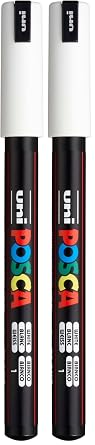 posca Art Paint Marker PX89789000, White Pack of 2