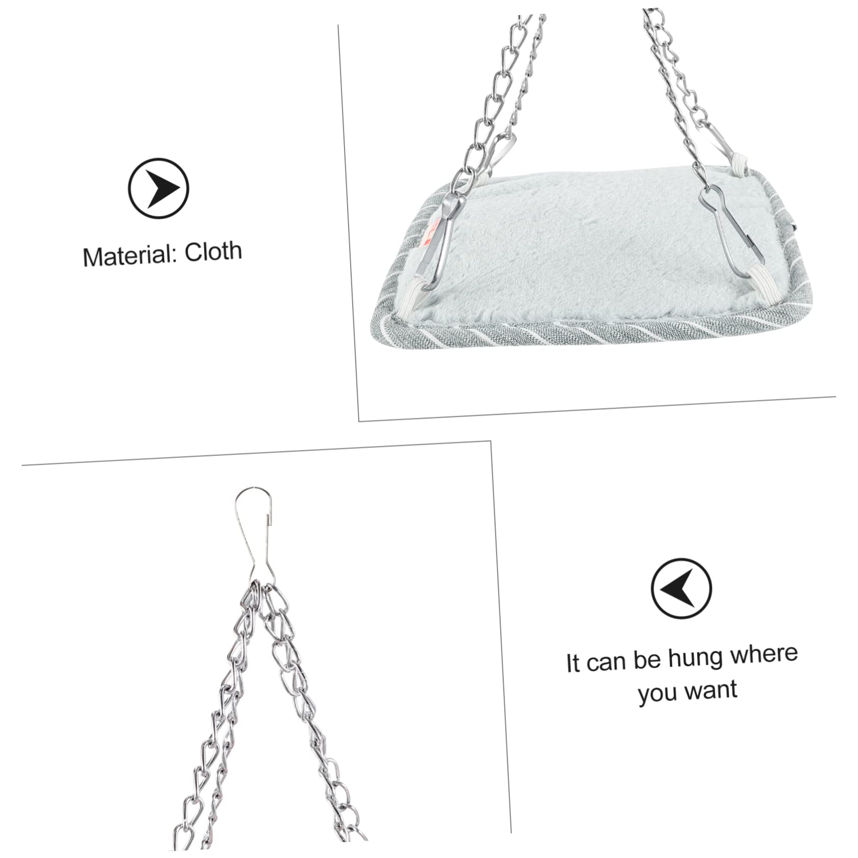 Mipcase 2pcs Pet Hammock Hamster Sling Bag Breathable Outdoor Carrier for Small Pets for Walking Hiking Travel Shopping Easy to Clean Durable Design