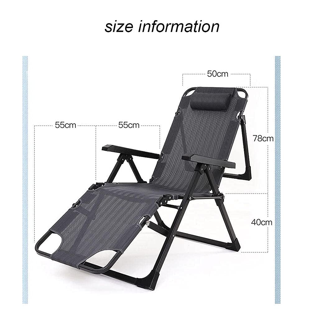 Gravity Garden reclinabile, Sedia per Il Tempo Libero all'aperto per Ufficio, Comoda Sedia Relax Poltrona Pieghevole Poltrona Relax Poltrona reclinabile 150 kg Striscia Cuscinetto-Dray +